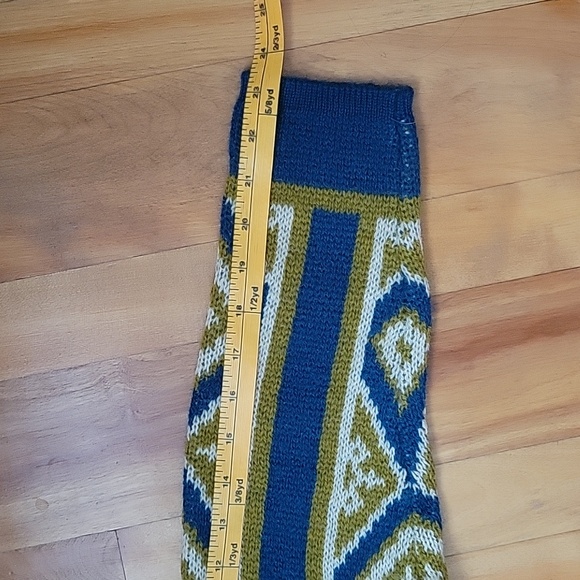 Vintage Janus Of Norway Men's Wool Blend Geometric Print Crew - Picture 5 of 8